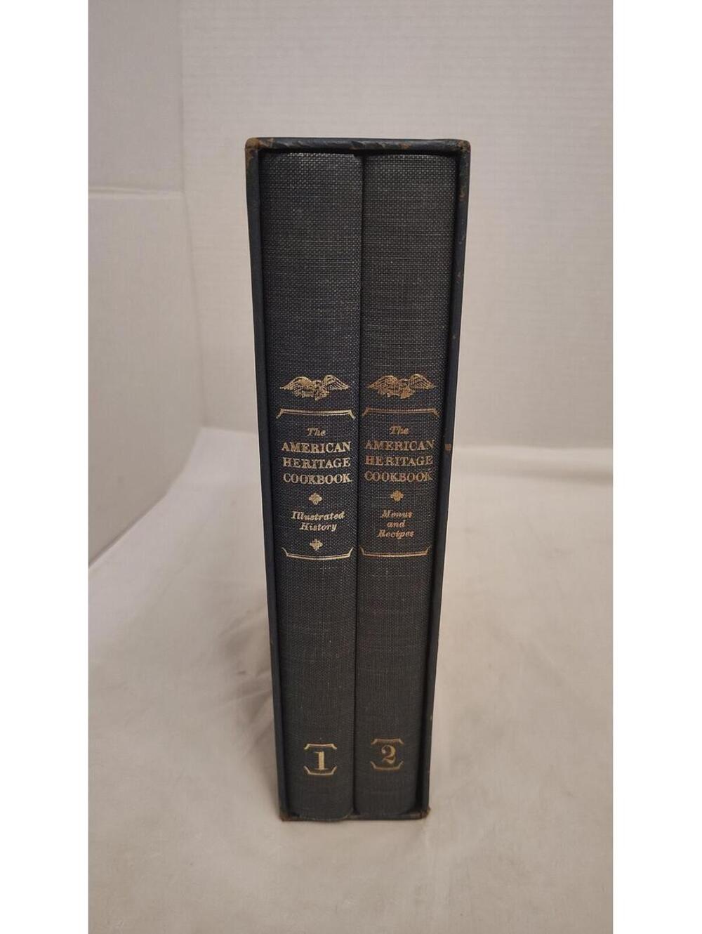 The American Heritage Cookbook Illustrated History & Recipes 2 Vol. Box Set 1964